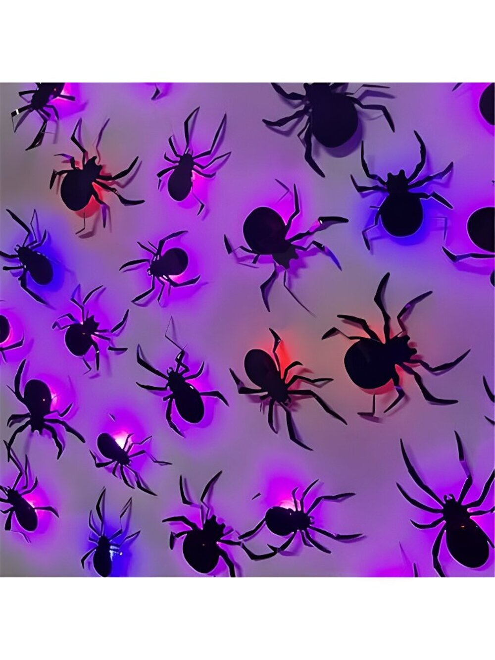36 Pack Halloween Wall Decor Light up Spiders Window Decorations